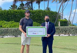 Cuarteto de golfistas boricuas en el P.R. Open